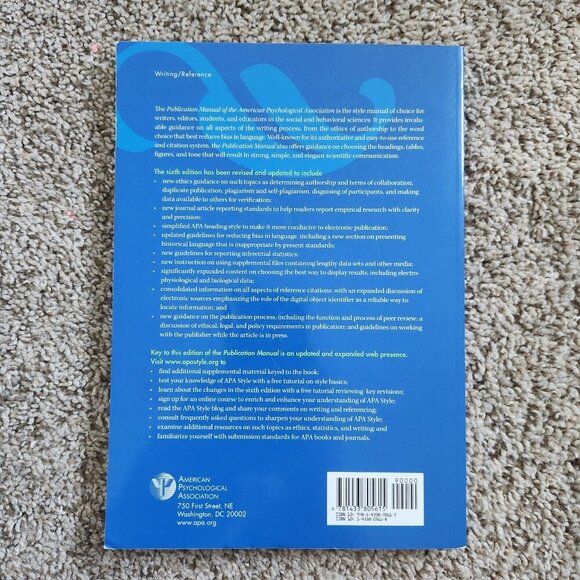 4/$25 Publication Manual American Psychological Association 6th Edition - Picture 2 of 6